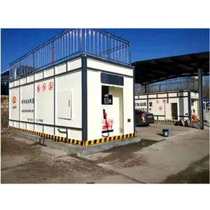 20ft 40ft Container Tank Diesel Benzine Kerosine Mobiele Tanken Brandstof Station Voor Verkoop