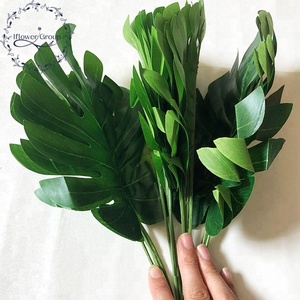 Artificial Turtle <strong>Leaf</strong> Plants Stem for <strong>Leaf</strong> <strong>Wall</strong> <strong>Decor</strong> - Product Image 3