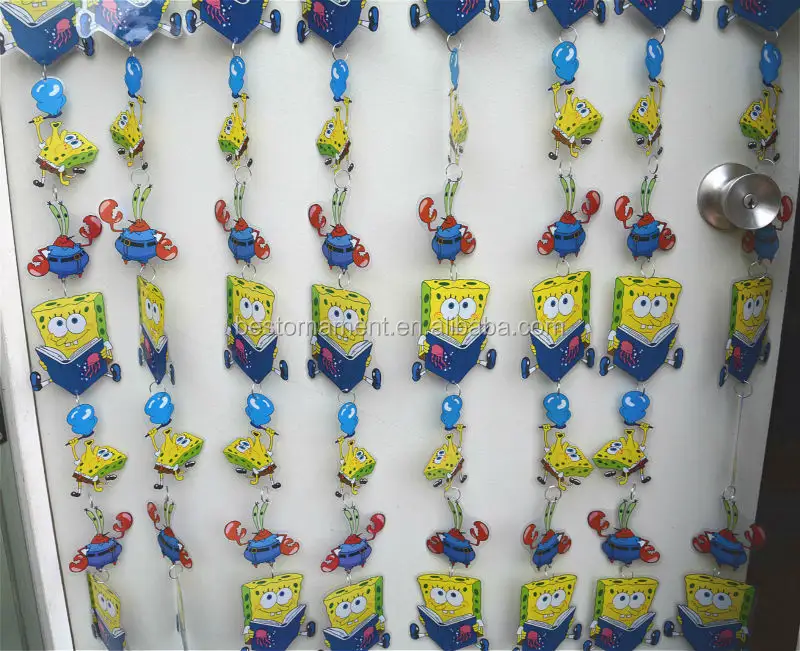 Deuropening Spongebob Leuke Plastic Gordijn