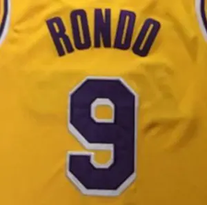 Su misura Rajon Rondo 2018-19 Migliore Qualità Cucita Jersey