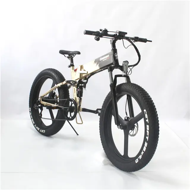 Mountainbike Electric Mountain Bike Downhill 500w 48v 45km H 24 Inch Folding Frame Hidden Battery Full Suspension Fat Tire Ebike