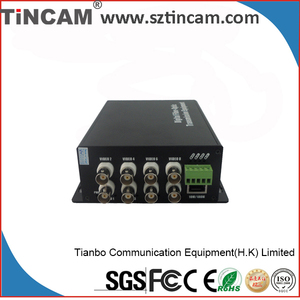 8 Canales de Video/1 Datos Return/1 de Audio Hacia Adelante para SM 20 km De Fibra óptica de vídeo multiplexer - Product Image 1