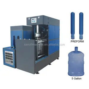 5 gallon semi-automatische PET fles blazen molding machine/20 liter fles