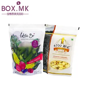 元旦节日定制印花立袋拉链Doypack食品级包装袋