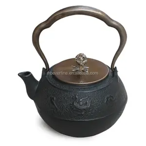 1.1L chinese antique cast iron teapot for sale