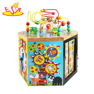 Sáu Mặt Giáo Dục <span class=keywords><strong>Cube</strong></span> Box Trò Chơi Hoạt Động Mẫu Giáo Chơi Đồ Chơi Khối Gỗ Cho Bé W11B153 - Product Image 5