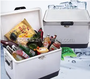 Top amazon sales 51L Edelstahl Eis kühler Box Bier kühler Metall kühlbox Kühlbox für Party camping