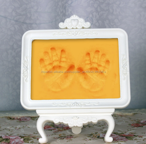 Venta caliente foot hand print bebé marco de la foto del bebé impresión <span class=keywords><strong>juego</strong></span> de adorno - Product Image 4