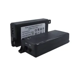 NEW item 10/100/1000M Super-power PoE Injector IEEE 802.3at+ power on up to POE ports