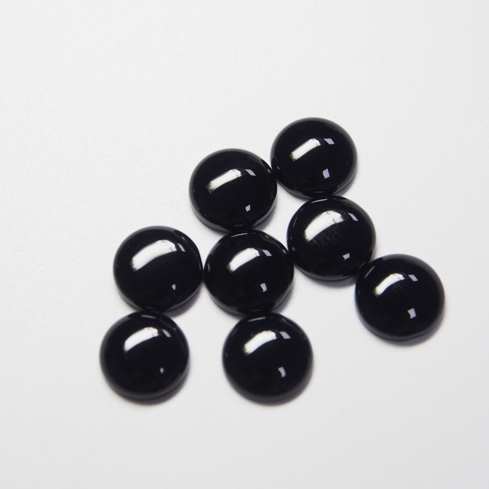 Shop High-Quality Polished Black Onyx Cabochons from HQ Gems