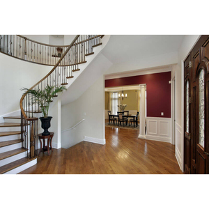 Escaliers en bois avec marche rapprochée, garde-corps en métal, escaliers courbes - Product Image 2