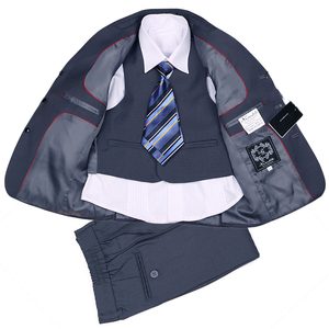 Free Shipping Fashion THREE-PIECES Children Boys Formal Suits BOXERS GREY New Year School Wear Boy Suit Jackets