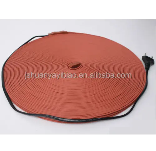 Silicone Heating Cable Anti-Frost Frozen Pipe Defrosting Cable 1m,2m,3m,4m,5m,10m,20m,30m