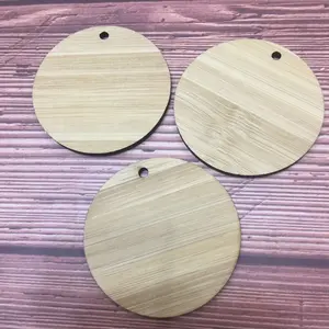 laser cut wood bamboo circles circle wooden discs wood crafts