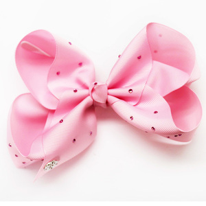 Vente en gros d'usine : Barrettes et nœuds pour cheveux personnalisés pour enfants, 196 couleurs, en ruban gros-grain et métal, pour la boutique de coiffure des petites filles - Product Image 6