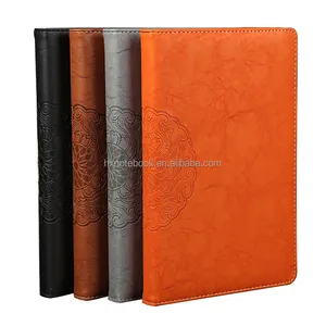Wholesale Address book A5 A4 Logo Customized Pocket Notepad PU Leather Diary Note Book Custom Hardcover Planner Journal Notebook