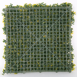 50*50cm Anti-aging <strong>Artificial</strong> Hedge Leaf <strong>Fence</strong> Panels <strong>Artificial</strong> Mixed Green Yellow Milan Leaf <strong>Fence</strong> for Garden Decor - Product Image 3