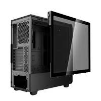 Computer Case Gaming ATX Midi Tower Chassis with USB Ports ARGB Fans 12cm/14cm Tempered Glass Side Panel 0.8mm Thickness Steel