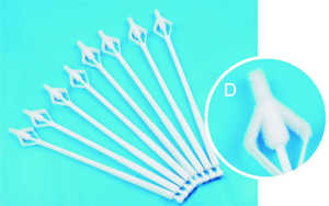 Bezem type steriele medische wegwerp cytologie vaginale cervicale bemonstering borstel - Product Image 5