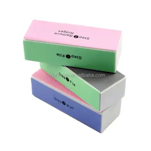 OEM Professional 4 Sides Shiny Nail Buffer Block,Custom Printed Nail File For Salon And Personal Care