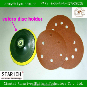 قرص كاشط من أكسيد الألومنيوم للخشب بحلقة وخطاف 60 #-# Grit أحجام 4 "-7" - Product Image 2