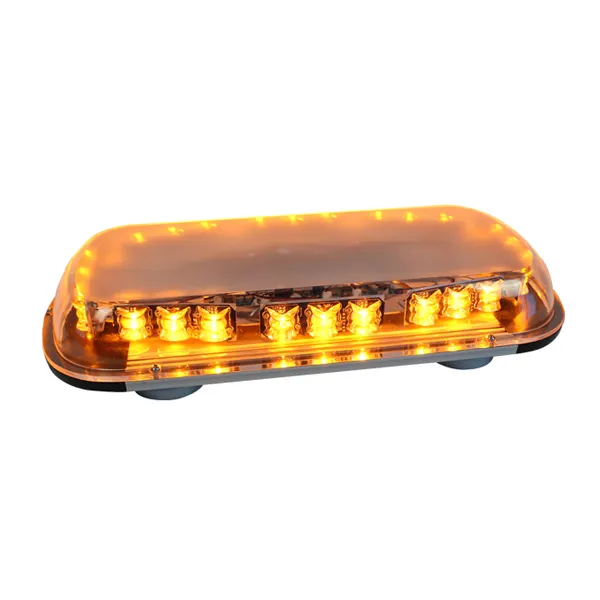 HAIBANG 440Mm 24 Led Amber Mini ışık çubuğu yanıp sönen uyarı manyetik Lightbar