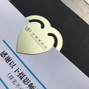 Marcapáginas <span class=keywords><strong>de</strong></span> Corazón, Clip Metálico para Marcar Libros, Marcapáginas <span class=keywords><strong>de</strong></span> Metal para Grabar - Product Image 2