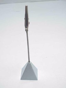 Porte-cartes nominatives à base carrée en aluminium - Product Image 4