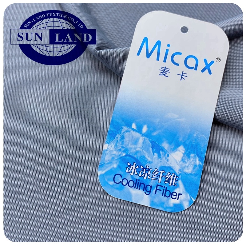 China Factory Functional Two-Color Cooling Polyester Nylon Knitting Jersey Fabric for Home Textile