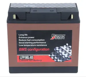 LifePo4 car battery free maintenance 12v 20ah motorcycle lithium ion battery