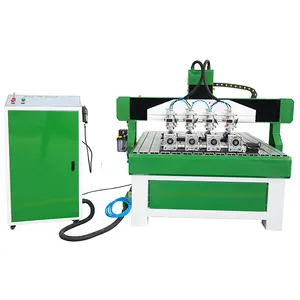 Multi Head 4 Rotary axis 1212 CNC Router Machine For Cylinder Carving