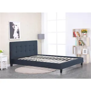 Modern Upholstered Super King Queen Double Single Fabric Beds Frame Y