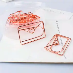 Rosel Gold Envelope Shape paper clip