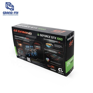 Bán buôn nhỏ gấp các tông giấy bao bì hộp với cán bóng và dập nổi lớn màu đen Card đồ họa lưu trữ trường hợp - Product Image 5