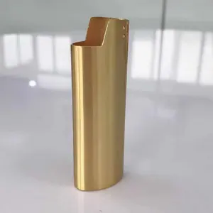DEBANG lighter case Brush gold portable Customizable LOGO Chinese factory wholesale Lighter Holder Lighter Sleeve