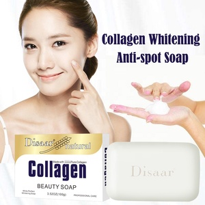 Jabón Facial Disaar Suave <span class=keywords><strong>para</strong></span> <span class=keywords><strong>la</strong></span> Piel, Hidratante, Limpiador Profundo, Blanqueador, con Colágeno - Product Image 3