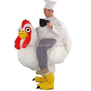 <span class=keywords><strong>Hola</strong></span> <span class=keywords><strong>pollo</strong></span> adulto-rider mascota traje/equitación traje animal/disfraz de mascota/disfraz de mascota para adultos - Product Image 1