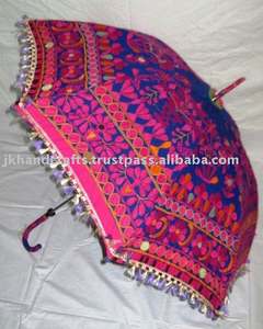 Fabricant 2016 Rajasthani Coton Décoratif Parapluie Ouvert Fermé - Product Image 1