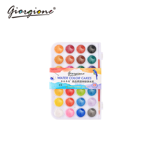 China Factory Hot Selling Watercolor <strong>Paint</strong> Cakes Water Color <strong>Set</strong> 12, 16, 24, 28, 36, 48 Colors of Plastic Box With Free Brush - Product Image 4