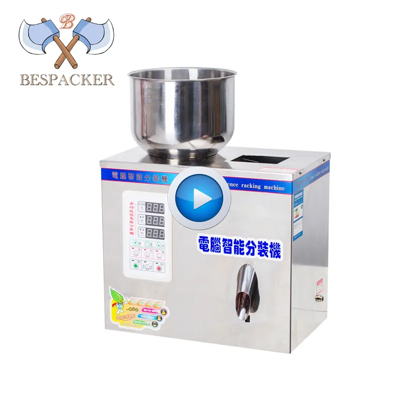Bespacker XKW-20 التلقائي granulesl مسحوق جهاز توزيع ماكينة حشو وزنها ماكينة تغليف