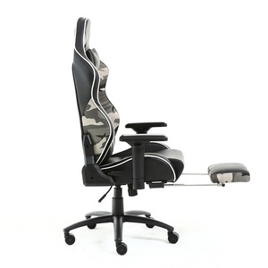 Silla ajustable de diseño colorido para gaming, sillón de oficina de camuflaje para masaje, pc, <span class=keywords><strong>ordenador</strong></span> de carreras, <span class=keywords><strong>reposapiés</strong></span> - Product Image 6