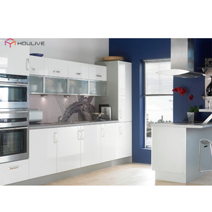 استخدام مشروع منزل حورية رخيصة MDF وصنع الصين ضمان لمدة سنة تصميم وحدات على شكل حرف L - Product Image 4