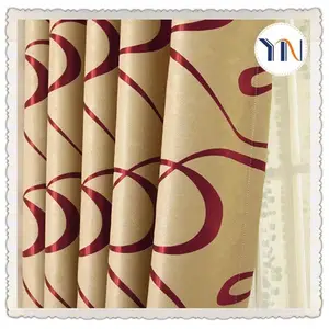 100%polyester beautil jacquard elegant living room curtain,design living room curtains,modern curtains for hotels