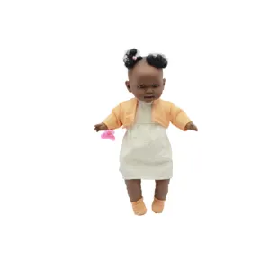 Poupée africaine de 14 pouces avec peau noire, poupées réalistes pour enfants - Product Image 1