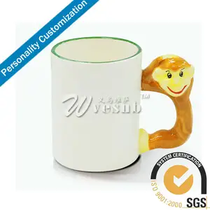 bella scimmia 11 once tazze cartone animato animale tazza di caffè sublimazione latte acqua tazza della bevanda