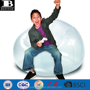 Fauteuil gonflable en PVC résistant, transparent, durable, <span class=keywords><strong>canapé</strong></span> pouf en vinyle transparent - Product Image 6