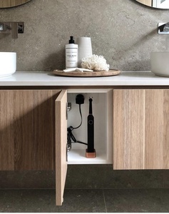 2024 Hàng Châu Vermont New Ý phong cách gỗ hiện đại tùy chỉnh sẵn sàng thực hiện Vanity Thiết kế phòng tắm tủ phòng tắm - Product Image 5