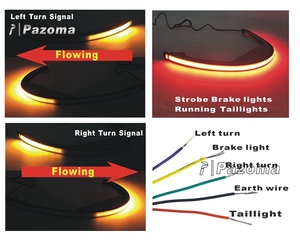 Pazoma secuencial fluye trasera de la luz de freno Luz de Fender eliminador de Kit para Suzuki <span class=keywords><strong>Boulevard</strong></span> M109R M90 2006-2018 - Product Image 5