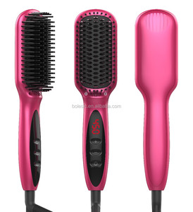 Alibaba 2016 Top qualité plat fers fer à vapeur de gros numérique brosse à cheveux redresseur lcd avec <span class=keywords><strong>la</strong></span> certification ce - Product Image 5