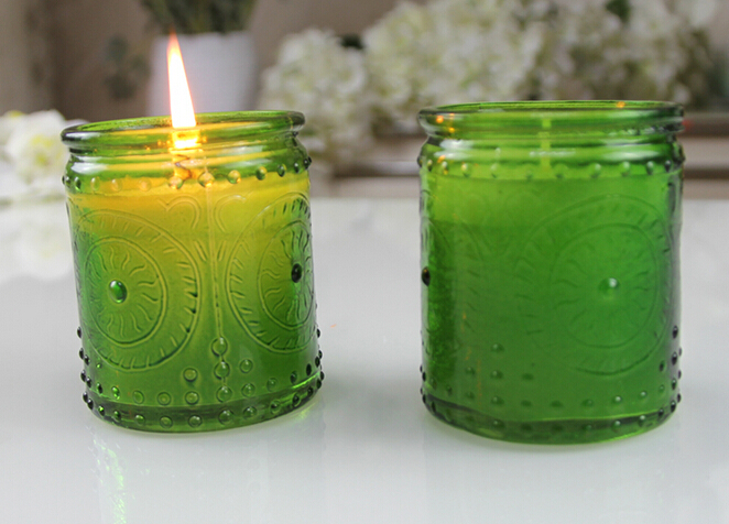 Luxury Glass Candle Jars For Candle Making Candle Container With Lid